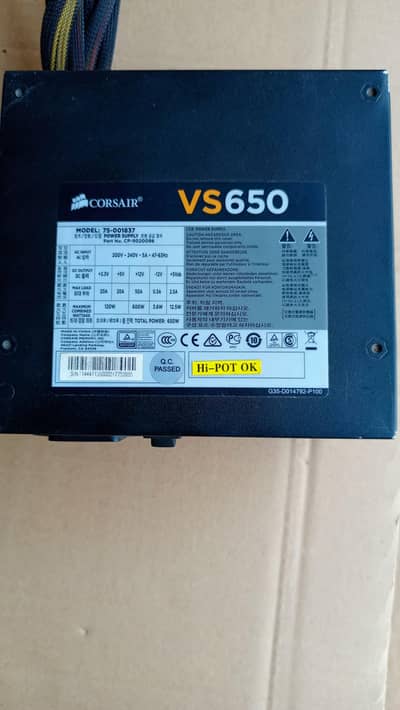 corsair 650 watt power supply in good condition