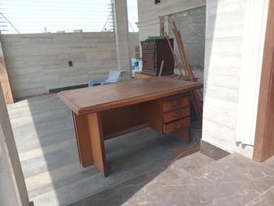 Used wooden table for work