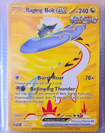 Raging Bolt ex rare pokemon card