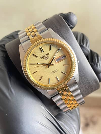 Seiko 5 Automatic Two Tone Gold Jubilee Bracelet | Refurbished