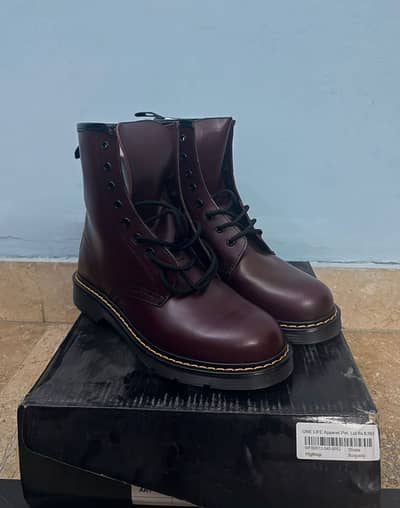 Burgundy Combat Boots / High Tops