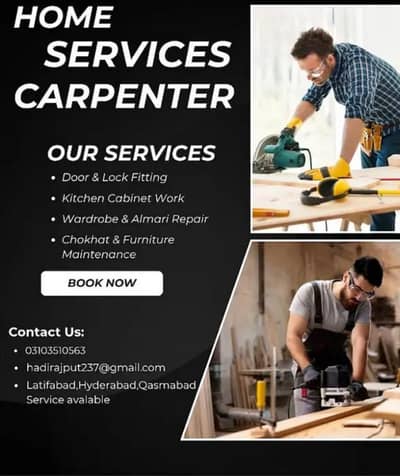 Professional Carpenter Home Service Latifabad Hyd