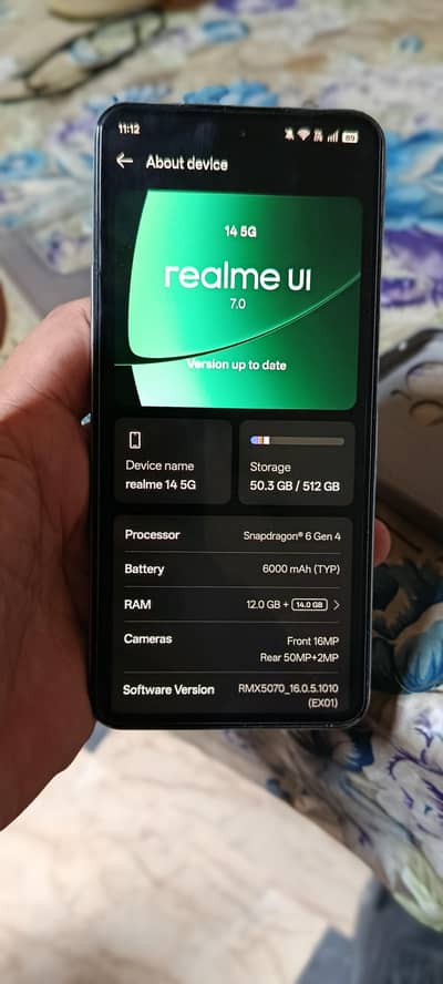 urgent sale realme 14 5g 12/512
