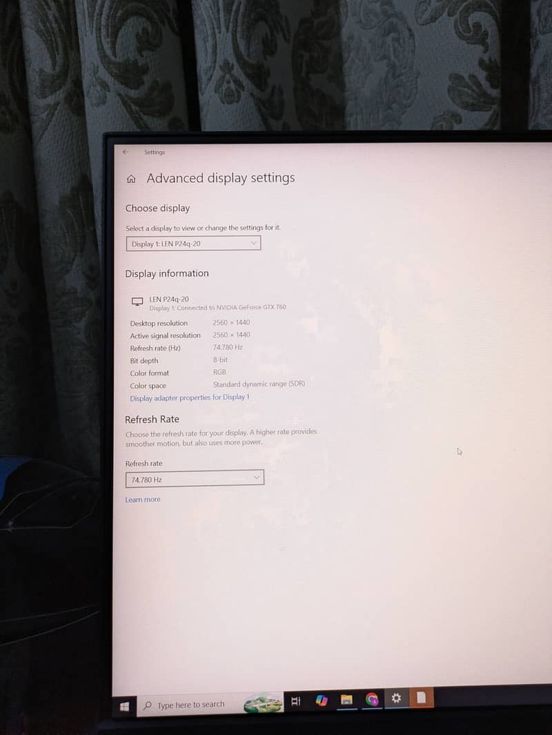 24 inch borderless LCD 2k resolution 5