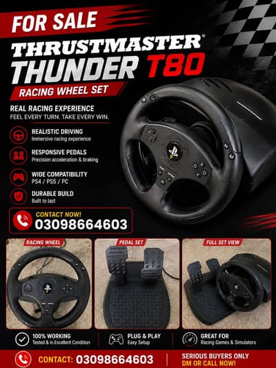 Steering wheel Thrustmaster Thunder T80