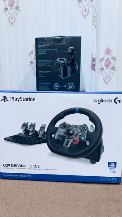 Logitech G29 Full Driving Setup – Complete Kit With Box