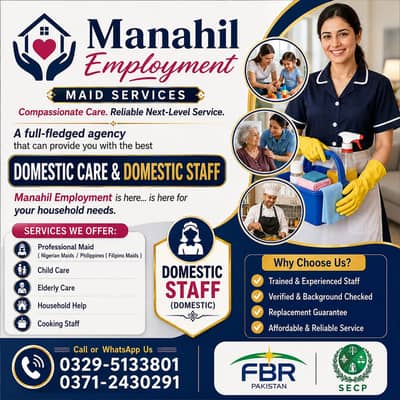 Nigerian Maids / Filipino Maids / Nanny / Patient Care / Helper / Cook
