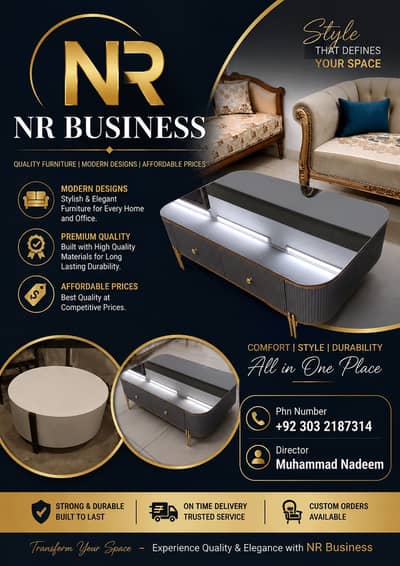 Premium Coffee Tables | Modern & Luxury Center Tables | NR Business Ka