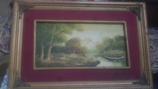Two landscapes on canvas. O3244833221