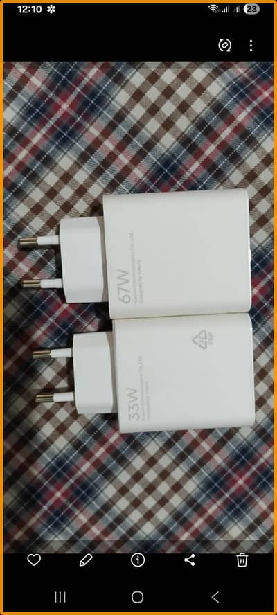 100% Original Xiaomi Redmi  Charger 33W 67W 120W