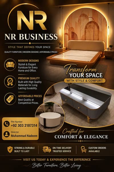 Welcome to NR Furniture – Your Trusted Destination for Premium & High