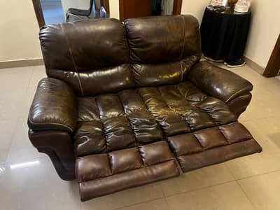 Used Leather Sofa Recliner (La Z Boy Brand)