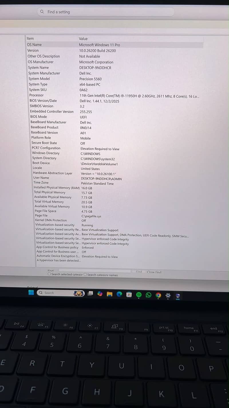 Dell Precision 5560 Touchscreen / 11th Gen Core i9 / RTX A2000 2