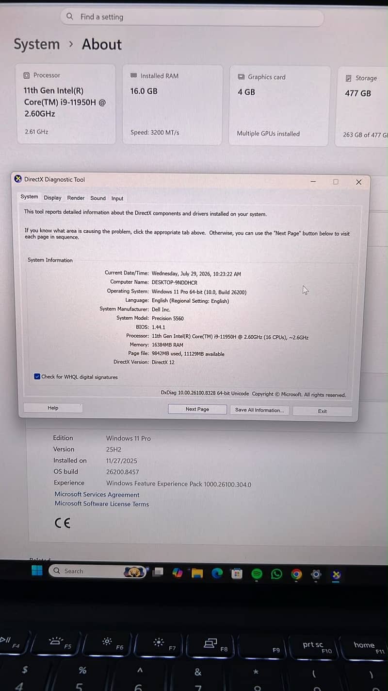 Dell Precision 5560 Touchscreen / 11th Gen Core i9 / RTX A2000 1