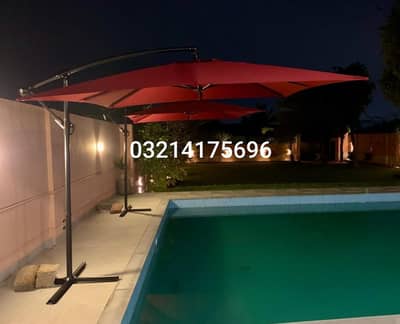 OUTDOOR GARDEN UMBRELLA SAID POLE CENTER POLE UPVC RATTAN FURNITURE