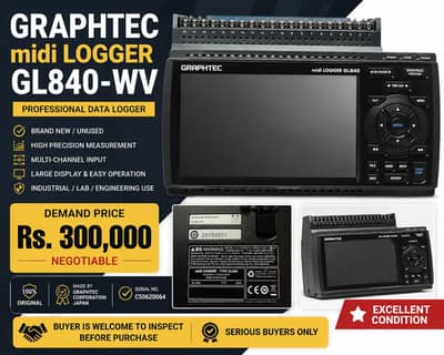 Graphtec midi LOGGER GL840-WV – Brand New / Unused – Japan