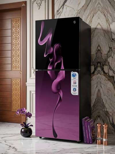 PEL Refrigerator 21950 – Purple Glass Door