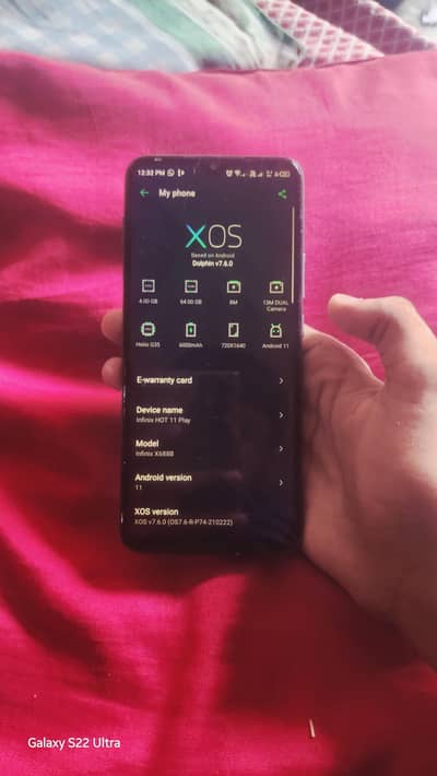 Infinix Hot 11 Play 4 gb 64gb 6000 battery