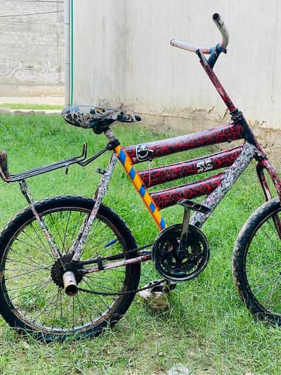 cycle with double saman no fault only one tyre condition is rough