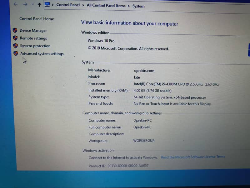 Core i5 4th Gen 1