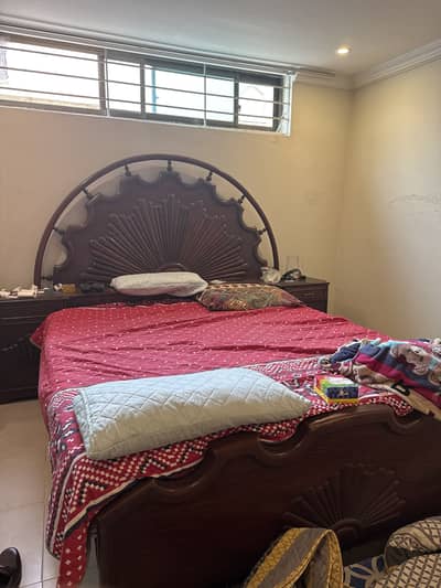 Sheesham wood bed and dressing
