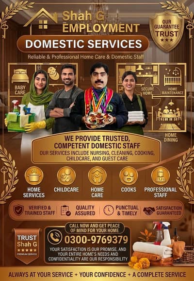 Maid /Cook/ Baby Care / Patient Care / Nurse / Kitchen Helper/ Driver