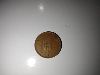 date 1980 coin new 1 penny  for tribute of queen elizabth II for sale