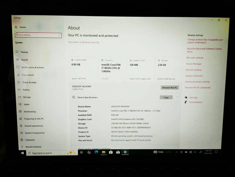 Microsoft/ Surface/ Pro 6/ 4