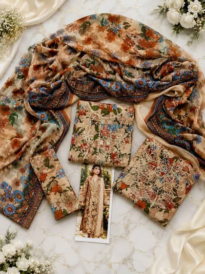 3 piece embroidery dress