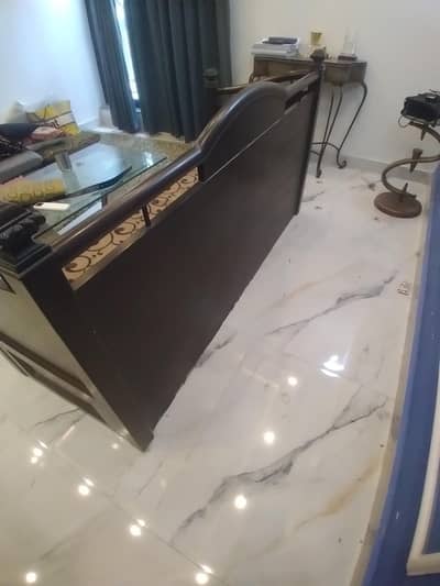 wooden sofa
