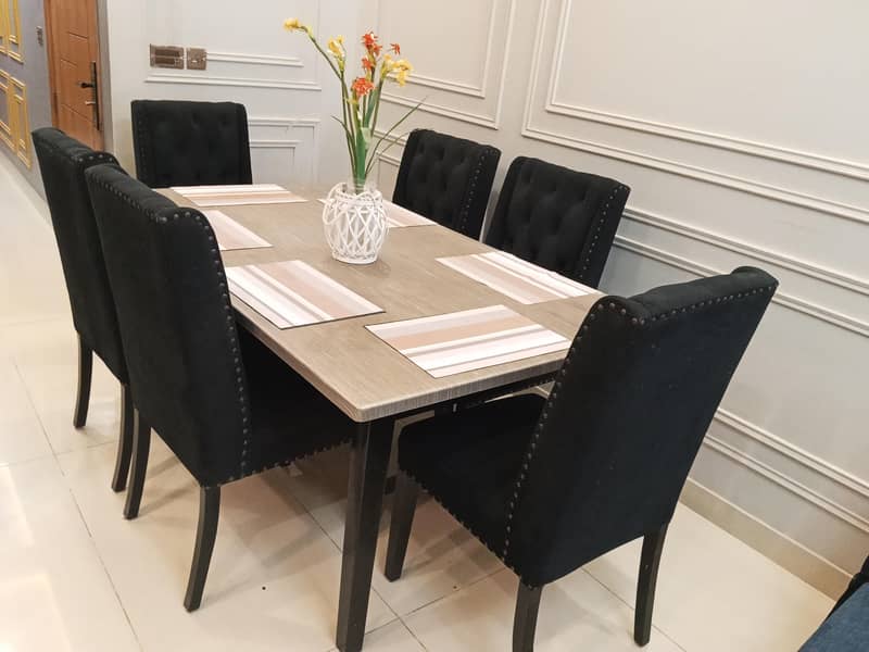 Dining table available. 1