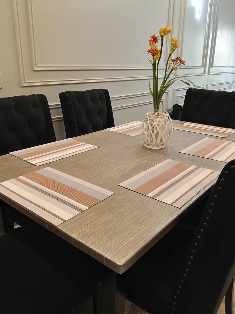 Dining table available. 2