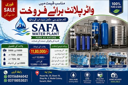 SAFA PLANT FOR SALE