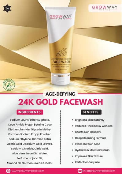 24k Gold Facewash