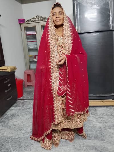 Premium Red Bridal/Valima Lehenga Maxi for Urgent Sale!