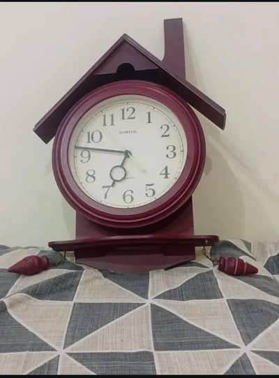 wooden wall clock