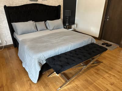 Complete Bedroom Bed Set + Mattress & Furniture – Excellent Condition