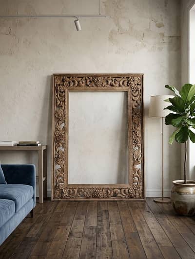 wooden frame