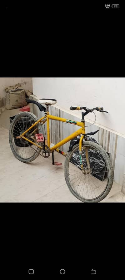 Used Yellow MTB Cycle- Good Condition - Karachi
