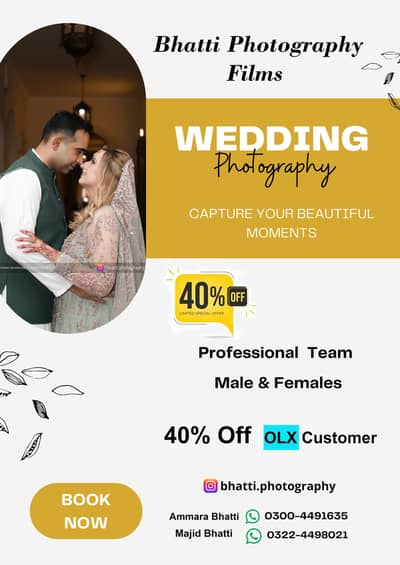40% OFF Video & Photography