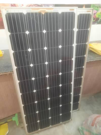 Two solar panels, 150 watts each