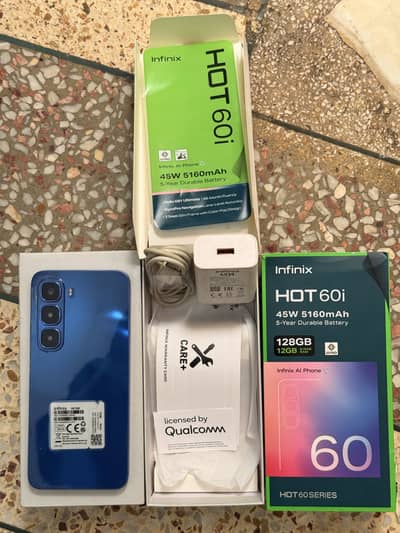 Infinix Hot 60i 5 months used only (6+6:128)