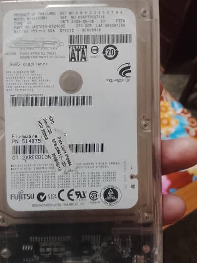 hard disc to 250 GP