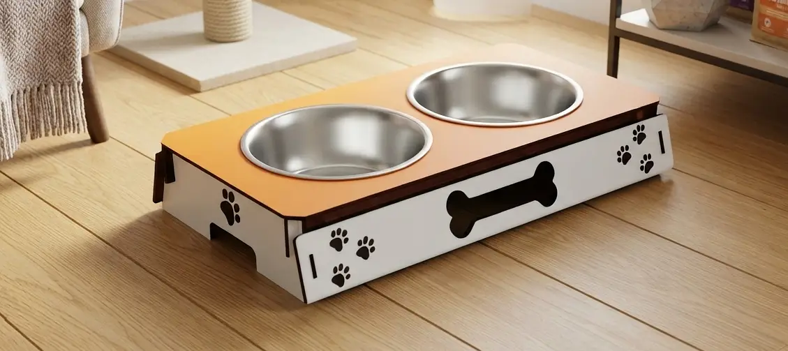 Two-Tone Food Stand For Cats & Dogs Specially For Persian Cats — photo 6