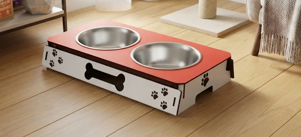 Two-Tone Food Stand For Cats & Dogs Specially For Persian Cats — photo 8