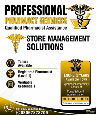 Qualified Assistant Pharmacist Available for Medical Store in Multan C
