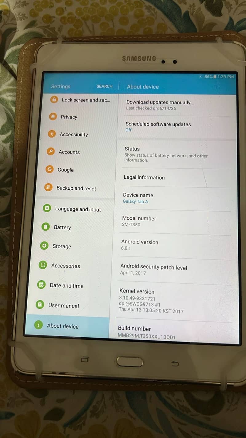 Galaxy Tab A 1