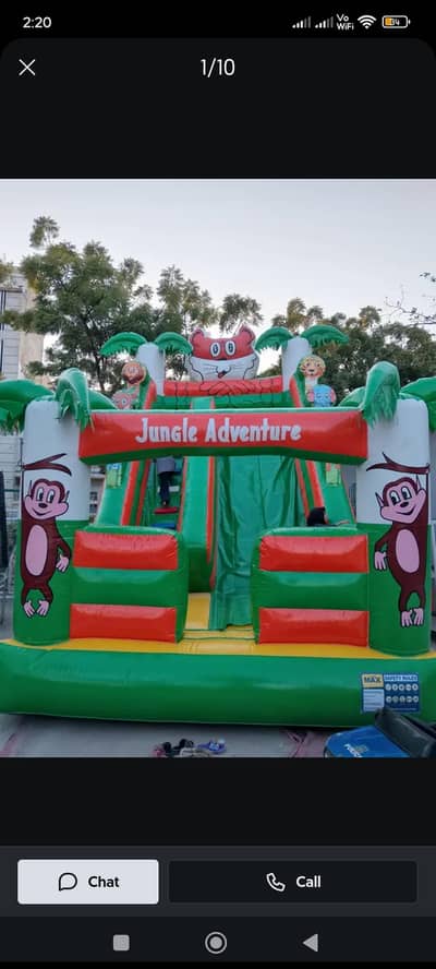 Jumping castle and Jumping slides