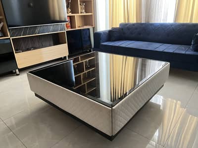 48" x 48" Modern Square Wooden Centre Table