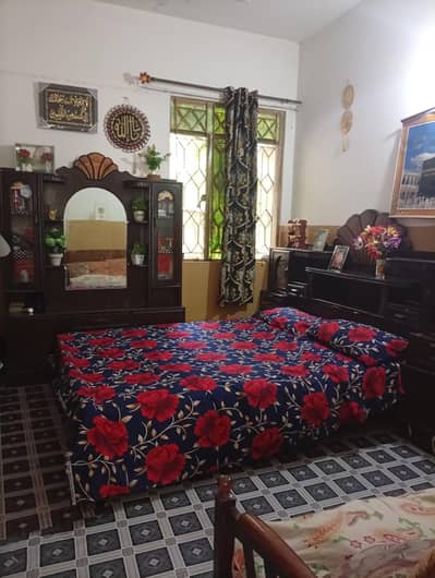 wooden bed